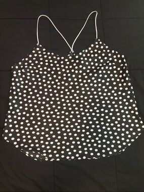 Victoria’s Secret Black Polka Dot Spaghetti Strap Camisole